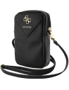Torebă Guess GUWBZPGSTEGK Zip Triangle 4G neagră/black