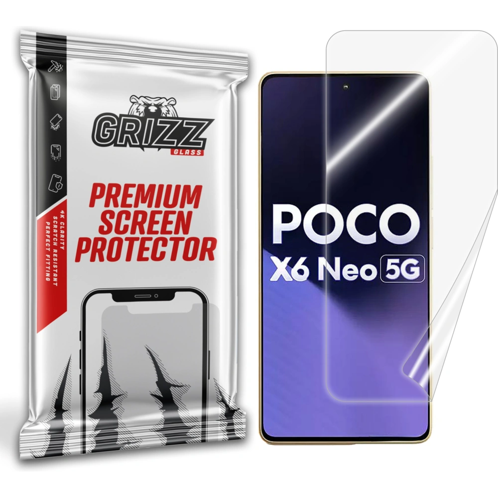 Hurtownia GSM - Cserép fólia GrizzGlass CeramicFilm Xiaomi Poco X6 Neo-hoz - GRZ8876 - {ean13} - Hurt