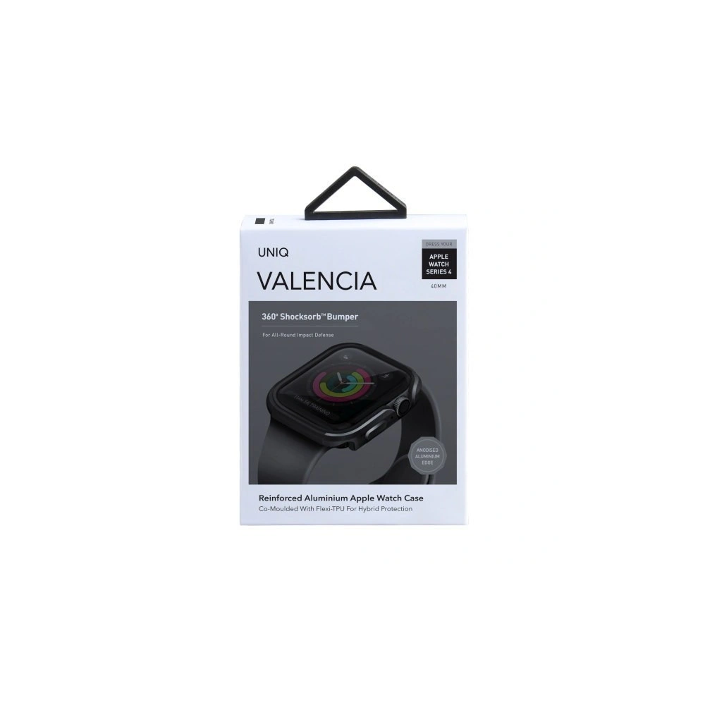 Hurtownia GSM - Etui UNIQ Valencia Apple Watch 4/5/6/7/SE/8/9 40/41MM šedý/gunmetal grey - UNIQ108GUNMETAL - {ean13} - Hurt