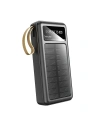 Solární powerbank Dudao K18+ USB-A, USB-C, Lightning, microUSB 20000mAh černý