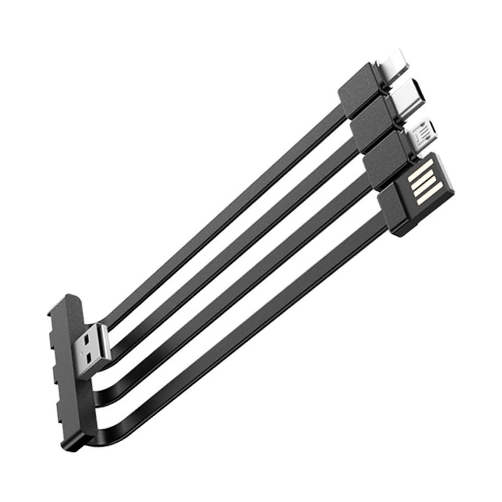 Hurtownia GSM - Napelem töltő Dudao K18+ USB-A, USB-C, Lightning, microUSB 20000mAh fekete - DDA345 - {ean13} - Hurt