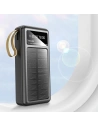 Hurtownia GSM - Solární powerbank Dudao K18+ USB-A, USB-C, Lightning, microUSB 20000mAh černý - DDA345 - {ean13} - Hurt
