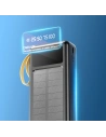Hurtownia GSM - Solární powerbank Dudao K18+ USB-A, USB-C, Lightning, microUSB 20000mAh černý - DDA345 - {ean13} - Hurt