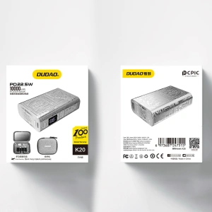 Hurtownia GSM - Powerbank Dudao K20 USB-A / USB-C 10000mAh 22.5W stříbrný - DDA346 - {ean13} - Hurt