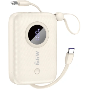 Hurtownia GSM - Powerbank Dudao K14 USB-A, USB-C, Lightning 10000mAh bej - DDA347 - {ean13} - Hurt