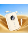 Wholesale Dudao K14 powerbank USB-A, USB-C, Lightning 10000mAh beige - DDA347 - {ean13} - Hurt