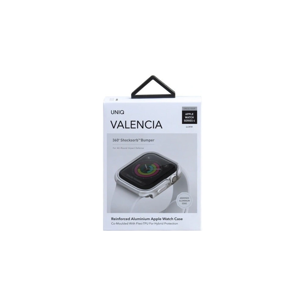 Hurtownia GSM - Etui UNIQ Valencia Apple Watch 4/5/6/7/8/9/SE 44/45mm argintiu/titanium silver - UNIQ110TITSLV - {ean13} - Hurt