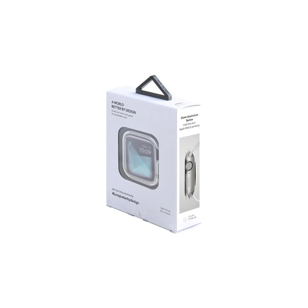 Hurtownia GSM - Etui UNIQ Valencia Apple Watch 4/5/6/7/8/9/SE 44/45mm argintiu/titanium silver - UNIQ110TITSLV - {ean13} - Hurt