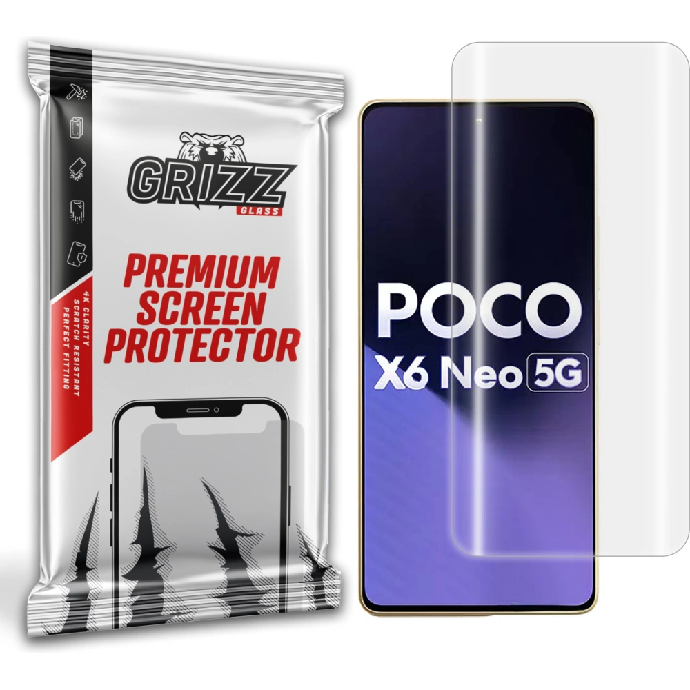 Hurtownia GSM - Hidrogél fólia GrizzGlass Hydrofilm Xiaomi Poco X6 Neo-hoz - GRZ8894 - {ean13} - Hurt