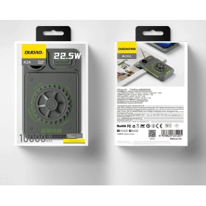Hurtownia GSM - Powerbank Dudao K24 USB-A, USB-C 10000mAh šedý - DDA348 - {ean13} - Hurt