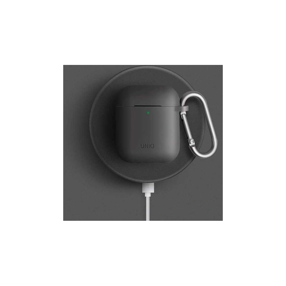 Hurtownia GSM - Etui UNIQ Vencer Apple AirPods 1/2 Silicone bordowy/burgundy maroon - UNIQ113BURGUNDY - {ean13} - Hurt