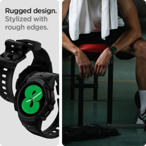 Hurtownia GSM - [OUTLET] Pásek Spigen Rugged Armor Pro Samsung Galaxy Watch 4 44mm Charcoal Gray - OT-589 - {ean13} - Hurt
