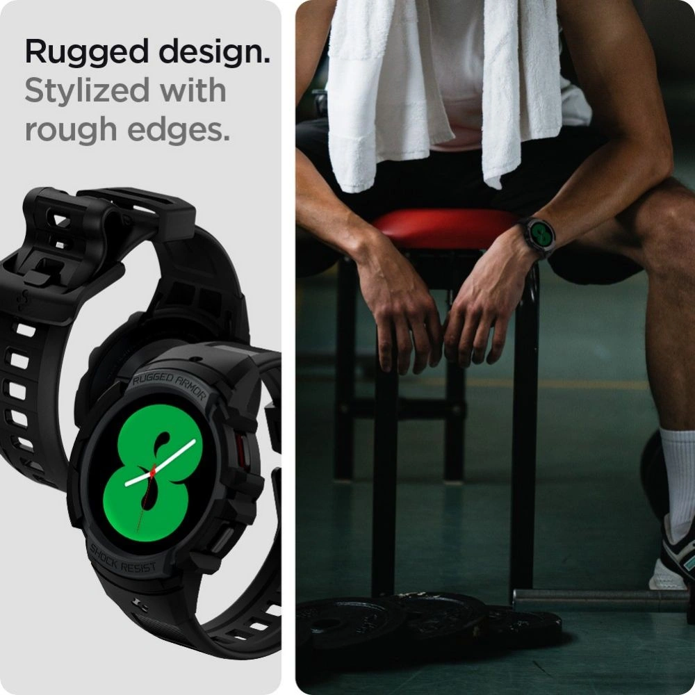 Hurtownia GSM - [OUTLET] Gürtel Spigen Rugged Armor Pro Samsung Galaxy Watch 4 44mm Anthrazitgrau - OT-589 - {ean13} - Hurt