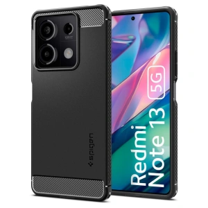 Hurtownia GSM - Etui Spigen Rugged Armor Xiaomi Redmi Note 13 5G Matt Fekete - SPN3377 - {ean13} - Hurt