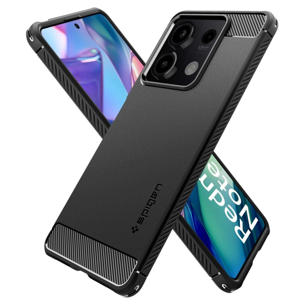 Hurtownia GSM - Etui Spigen Rugged Armor Xiaomi Redmi Note 13 5G Matt Fekete - SPN3377 - {ean13} - Hurt