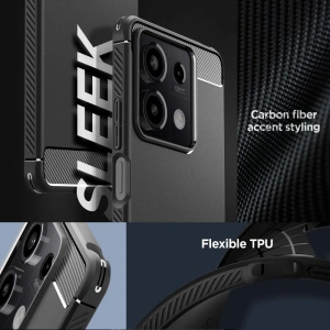 Hurtownia GSM - Etui Spigen Rugged Armor Xiaomi Redmi Note 13 5G Matt Fekete - SPN3377 - {ean13} - Hurt