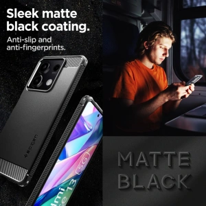 Hurtownia GSM - Etui Spigen Rugged Armor Xiaomi Redmi Note 13 5G Matt Fekete - SPN3377 - {ean13} - Hurt
