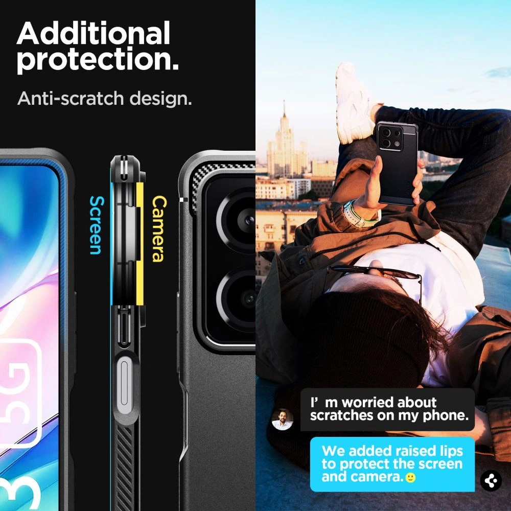 Hurtownia GSM - Etui Spigen Rugged Armor Xiaomi Redmi Note 13 5G Matt Fekete - SPN3377 - {ean13} - Hurt