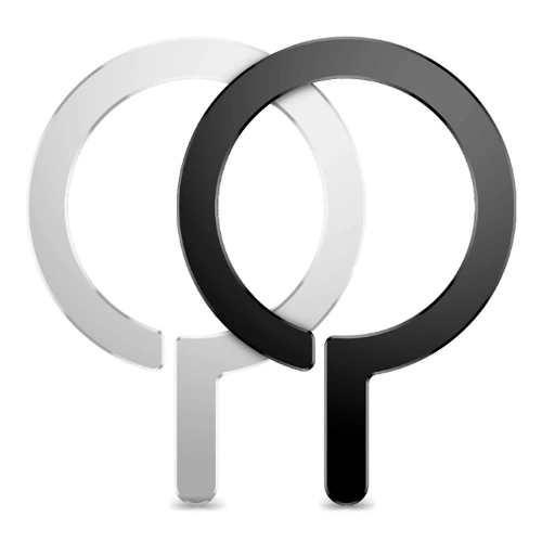 Magnetyczne pierścienie Tech-Protect MetalRing MagSafe Black & Silver [2 PACK]
