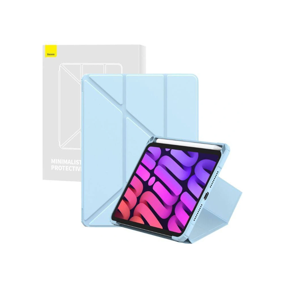 Hurtownia GSM - Etui Apple iPad mini 2021 (6. generație) / iPad mini 8.3" 2024 7gen Baseus Minimalist albastre - BSU4863 - {ean13} - Hurt