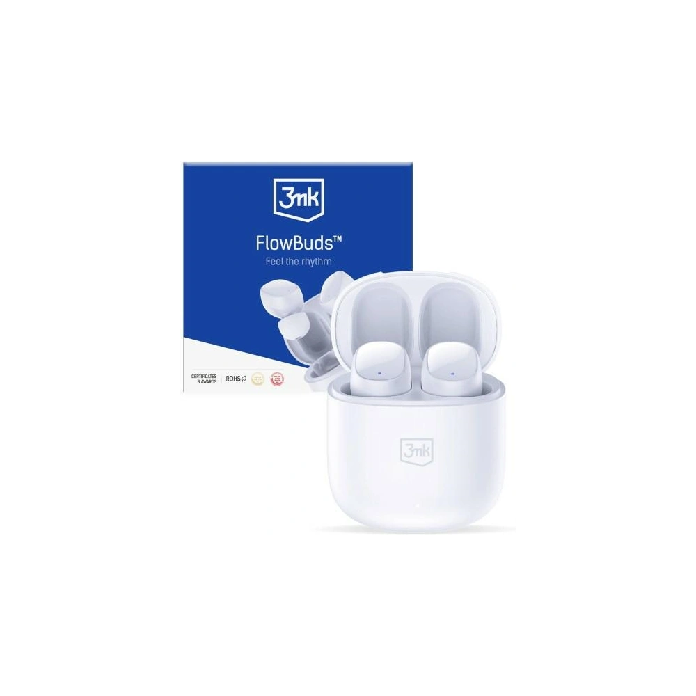 Hurtownia GSM - Vezeték nélküli fülhallgató 3MK FlowBuds Bluetooth 5.3 fehér - 3MK5869 - {ean13} - Hurt
