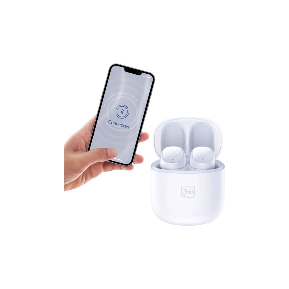 Hurtownia GSM - Vezeték nélküli fülhallgató 3MK FlowBuds Bluetooth 5.3 fehér - 3MK5869 - {ean13} - Hurt
