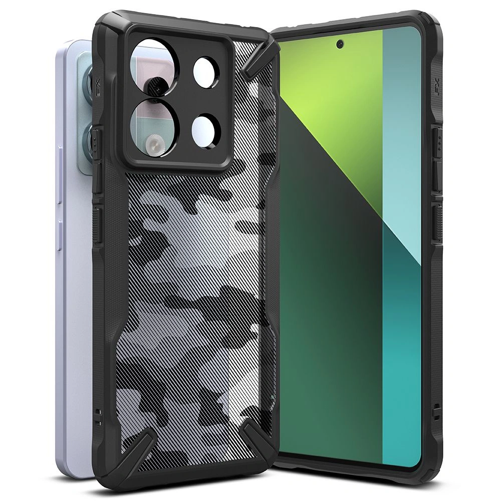 Hurtownia GSM - Case Ringke Fusion-X Xiaomi Redmi Note 13 Pro 5G / POCO X6 5G Camo Schwarz - RGK1960 - {ean13} - Hurt