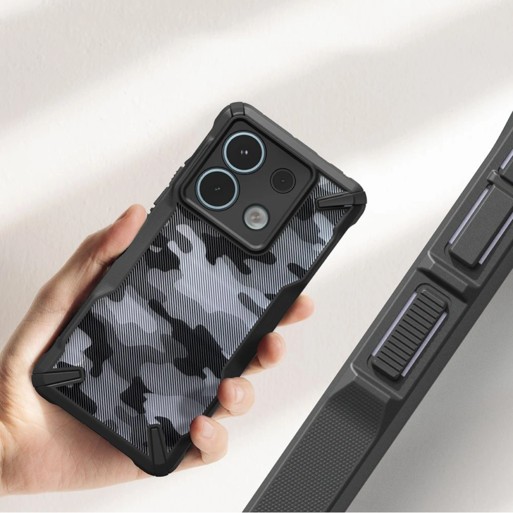 Hurtownia GSM - Case Ringke Fusion-X Xiaomi Redmi Note 13 Pro 5G / POCO X6 5G Camo Schwarz - RGK1960 - {ean13} - Hurt
