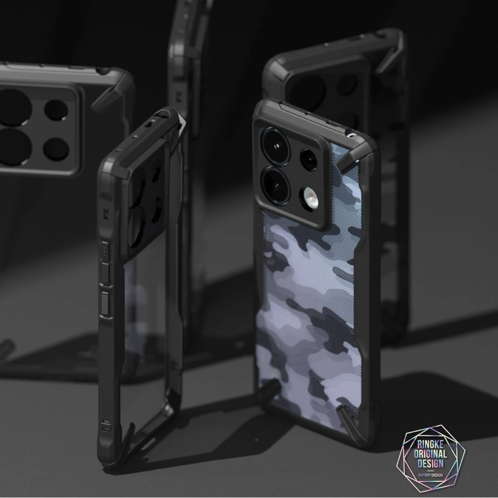 Hurtownia GSM - Case Ringke Fusion-X Xiaomi Redmi Note 13 Pro 5G / POCO X6 5G Camo Schwarz - RGK1960 - {ean13} - Hurt