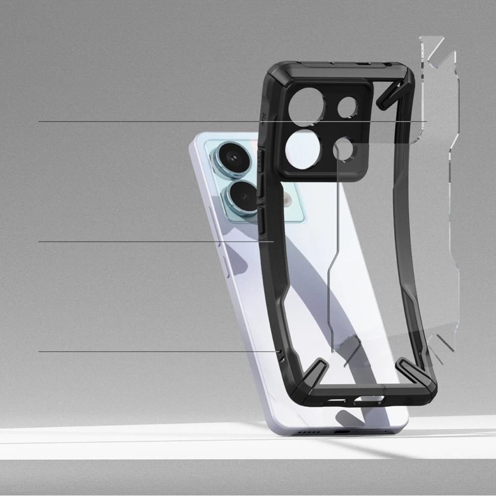 Hurtownia GSM - Etui Ringke Fusion-X Xiaomi Redmi Note 13 Pro 5G / POCO X6 5G Černá - RGK1961 - {ean13} - Hurt