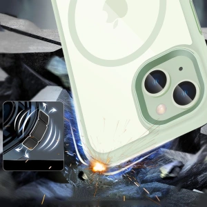 Wholesale Tech-Protect MagMat MagSafe Apple iPhone 15 green/clear - THP2727 - {ean13} - Hurt