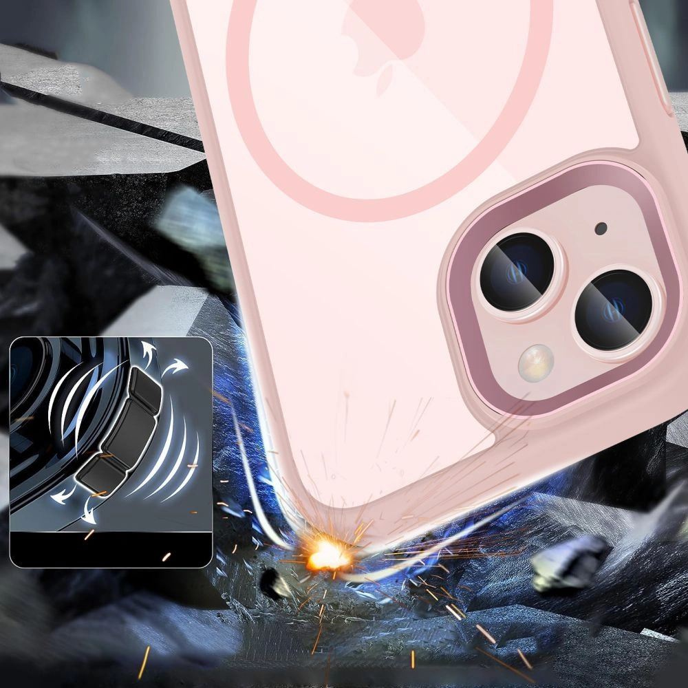 Hurtownia GSM - Etui Tech-Protect MagMat MagSafe Apple iPhone 15 roz/transparent - THP2728 - {ean13} - Hurt