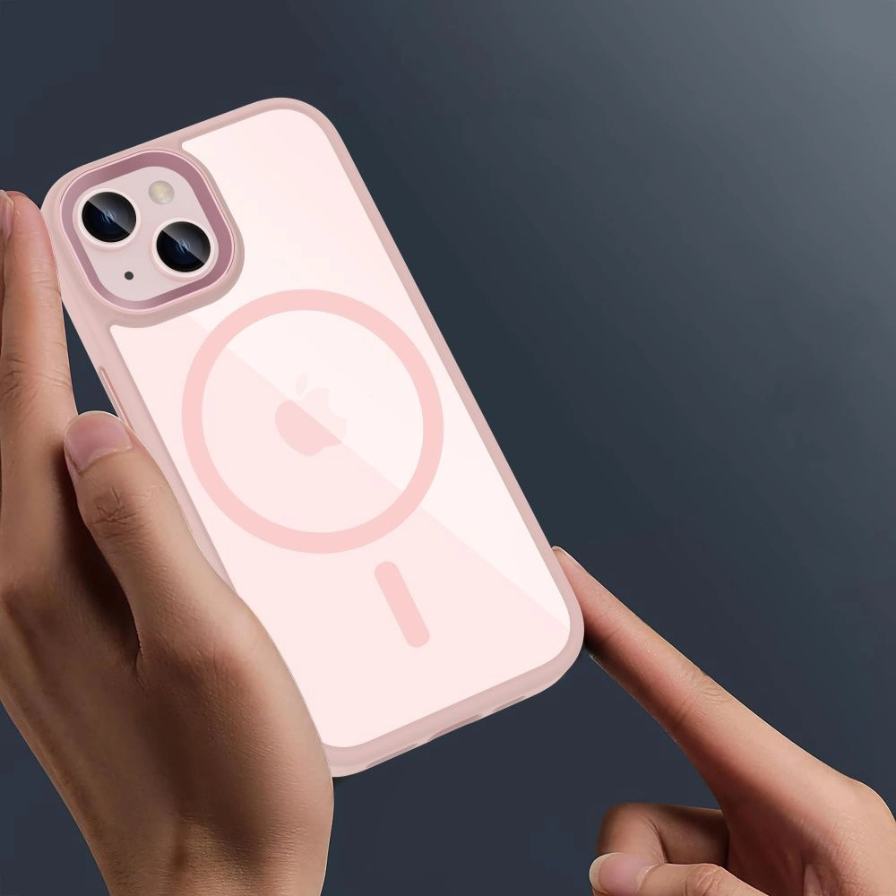 Hurtownia GSM - Etui Tech-Protect MagMat MagSafe Apple iPhone 15 rózsaszín/átlátszó - THP2728 - {ean13} - Hurt