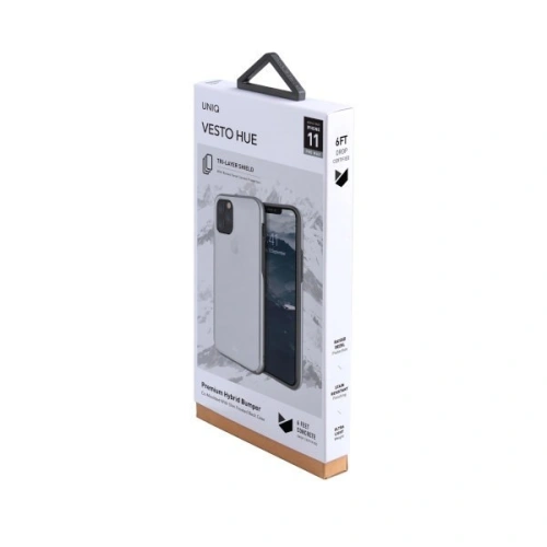 Etui UNIQ Vesto Hue Apple iPhone 11 Pro Max srebrny/silver