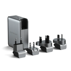 Hurtownia GSM - Utazó hálózati töltő Satechi 4-Port GaN Travel Charger US, UK, EU, AS 4xUSB-C 140W - STH109 - {ean13} - Hurt