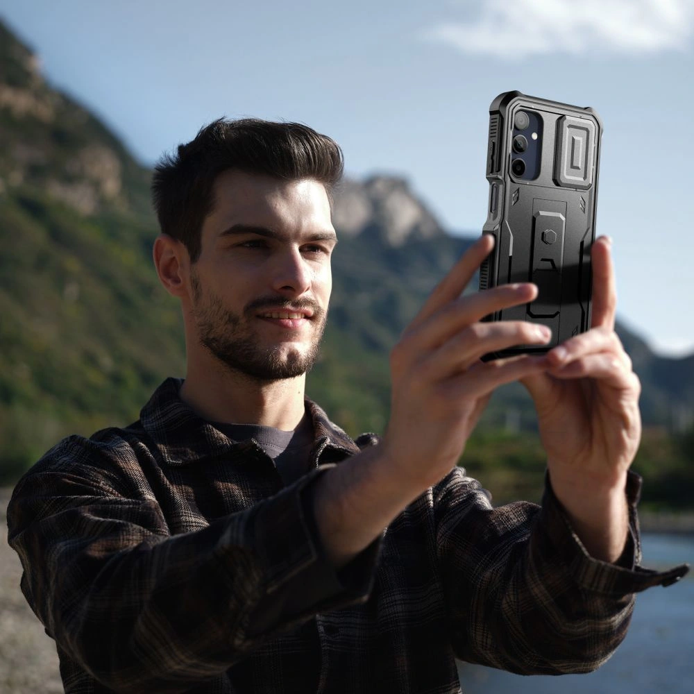 Hurtownia GSM - Etui Tech-Protect Kevlar Cam+ Samsung Galaxy A15 4G / 5G černé - THP2732 - {ean13} - Hurt