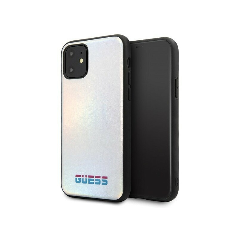 Guess Distributor - 3700740461525 - GUE196SLV - Guess GUHCN61BLD iPhone 11 silver hard case Iridescent - B2B homescreen