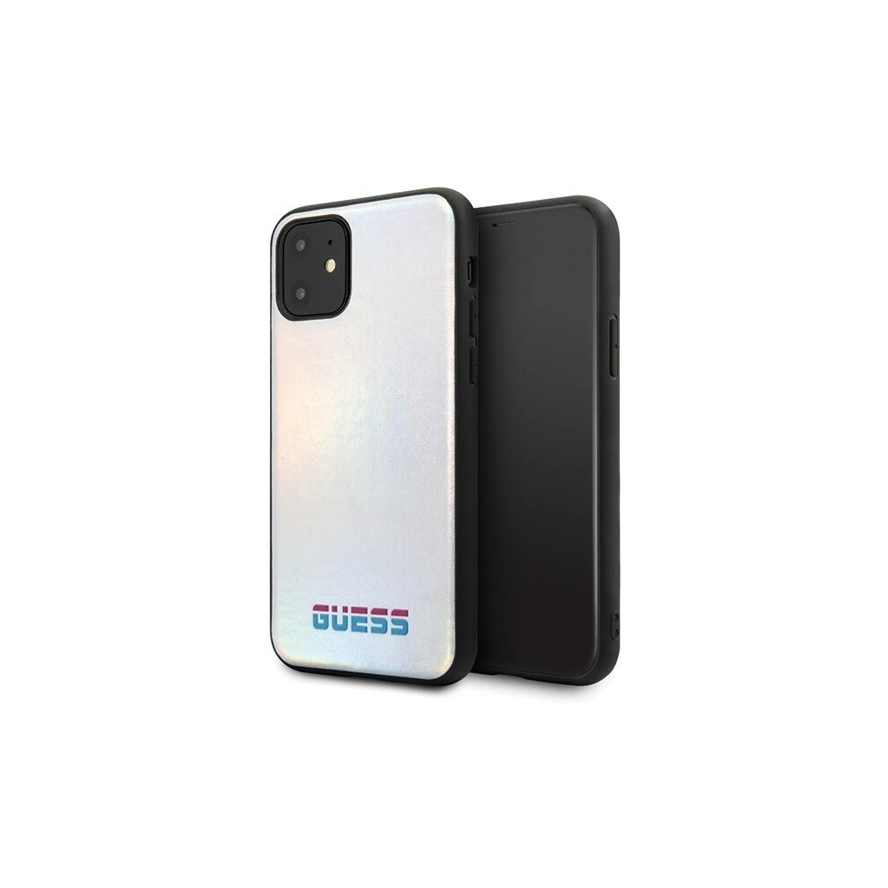 Hurtownia GSM - Etui Guess GUHCN61BLD Apple iPhone 11 srebrny/silver hard case Iridescent - GUE196SLV - {ean13} - Hurt