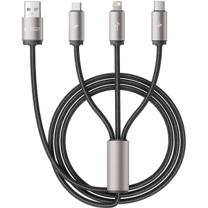 Hurtownia GSM - Kábel 3w1 Tech-Protect Ultraboost USB-A / microUSB, USB-C, Lightning 3.5A 1m Szürke - THP2736 - {ean13} - Hurt