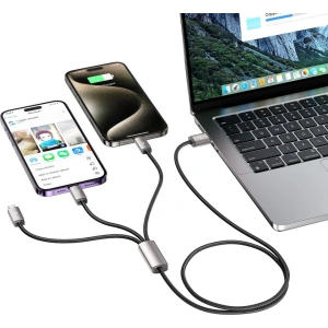 Hurtownia GSM - Kábel 3w1 Tech-Protect Ultraboost USB-A / microUSB, USB-C, Lightning 3.5A 1m Szürke - THP2736 - {ean13} - Hurt