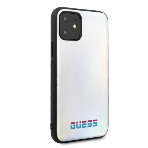 Etui Guess GUHCN61BLD Apple iPhone 11 srebrny/silver hard case Iridescent