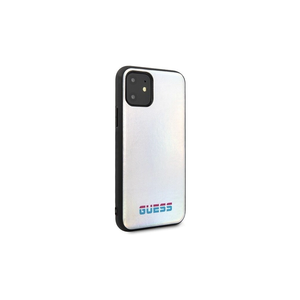 Hurtownia GSM - Etui Guess GUHCN61BLD Apple iPhone 11 srebrny/silver hard case Iridescent - GUE196SLV - {ean13} - Hurt