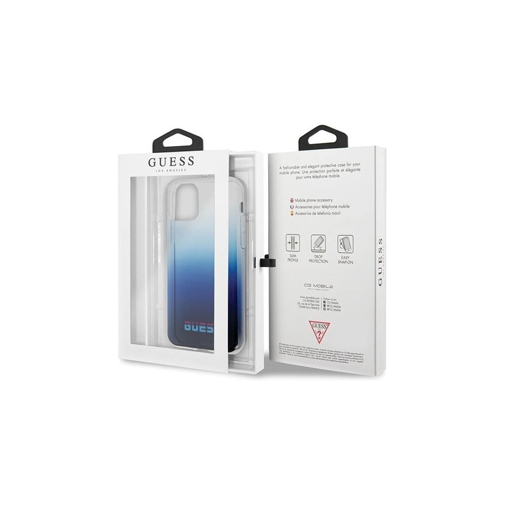 Hurtownia GSM - Etui Guess GUHCN61DGCNA Apple iPhone 11 niebieski/gradient blue hard case California - GUE197BLU - {ean13} - Hurt