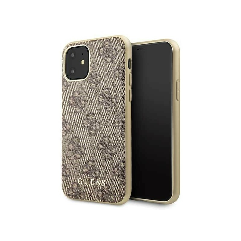 Guess Distributor - 3700740461761 - GUE199BR - Guess GUHCN61G4GB iPhone 11 brown hard case 4G Collection - B2B homescreen