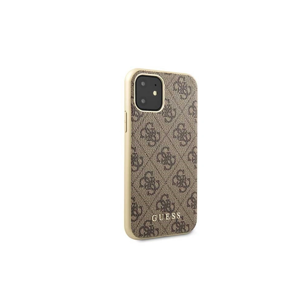 Hurtownia GSM - Etui Guess GUHCN61G4GB Apple iPhone 11 brązowy/brown hard case 4G Collection - GUE199BR - {ean13} - Hurt