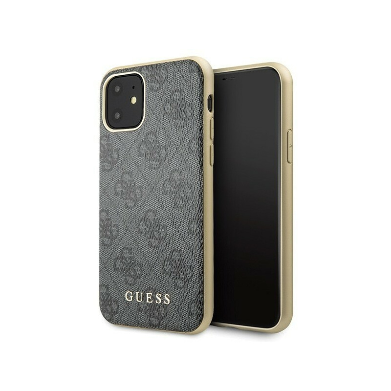 Hurtownia Guess - 3700740461822 - GUE200GRY - Etui Guess GUHCN61G4GG Apple iPhone 11 szary/grey hard case 4G Collection - B2B homescreen