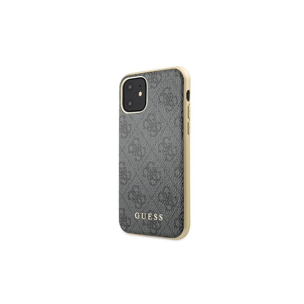 Hurtownia GSM - Etui Guess GUHCN61G4GG Apple iPhone 11 szary/grey hard case 4G Collection - GUE200GRY - {ean13} - Hurt