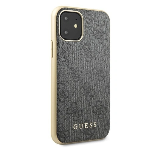Etui Guess GUHCN61G4GG Apple iPhone 11 szary/grey hard case 4G Collection