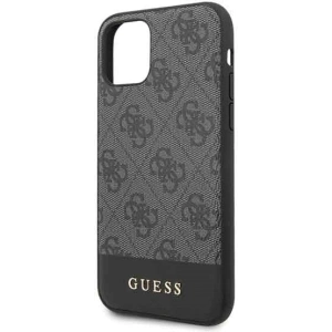Hurtownia GSM - Etui Guess GUHCN61G4GLGR Apple iPhone 11 gri/hard case 4G Stripe Collection - GUE202GRY - {ean13} - Hurt