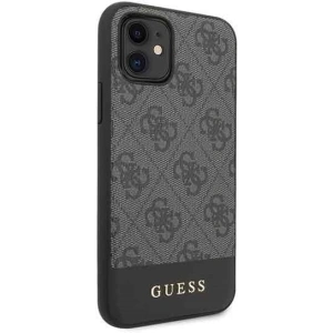 Hurtownia GSM - Etui Guess GUHCN61G4GLGR Apple iPhone 11 gri/hard case 4G Stripe Collection - GUE202GRY - {ean13} - Hurt